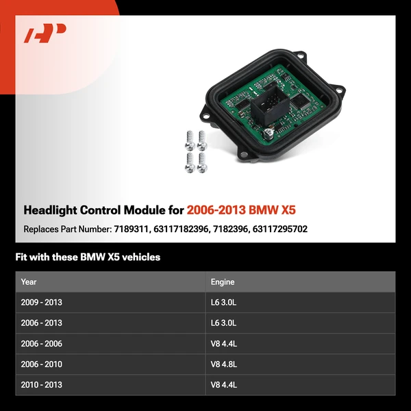 Headlight Control Module for 2006-2013 BMW X5