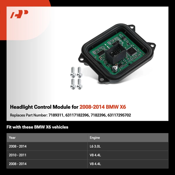 Headlight Control Module for 2008-2014 BMW X6