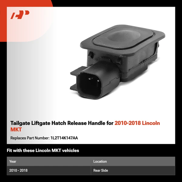 Tailgate Liftgate Hatch Release Handle for 2010-2018 Lincoln MKT