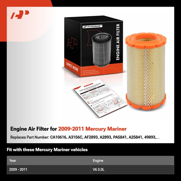 Engine Air Filter for 2009-2011 Mercury Mariner