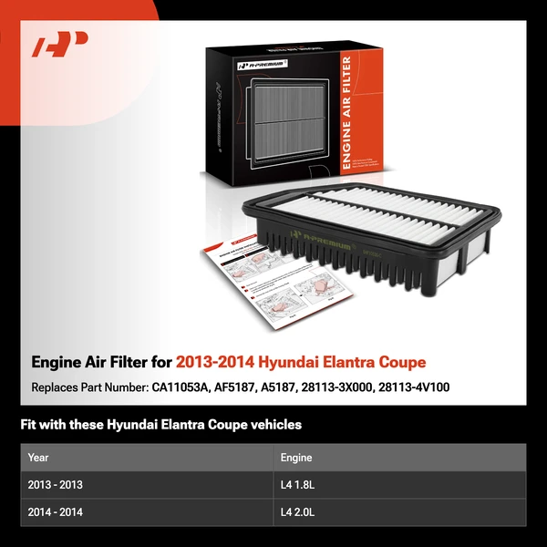 Engine Air Filter for 2013-2014 Hyundai Elantra Coupe