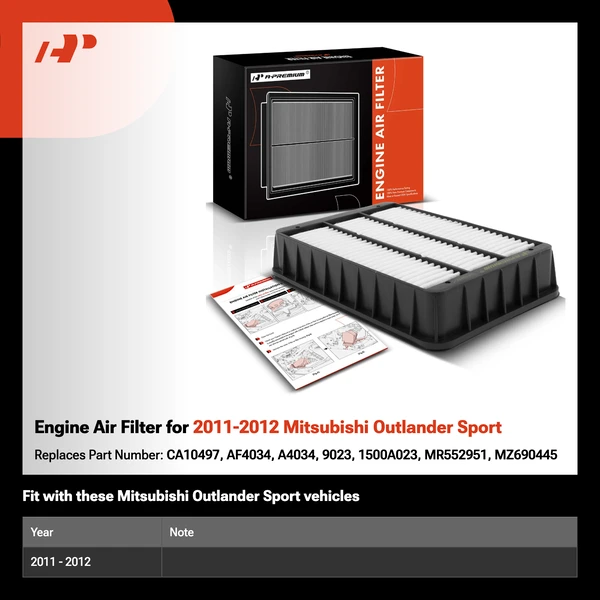 Engine Air Filter for 2011-2012 Mitsubishi Outlander Sport