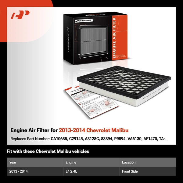 Engine Air Filter for 2013-2014 Chevrolet Malibu