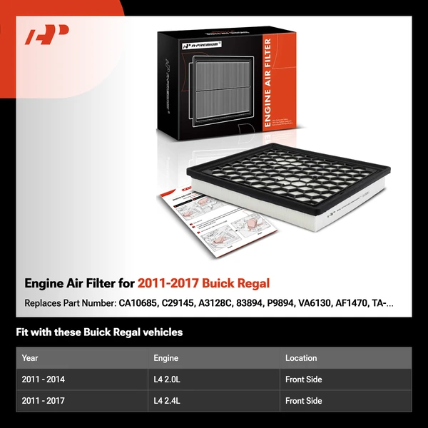 Engine Air Filter for 2011-2017 Buick Regal