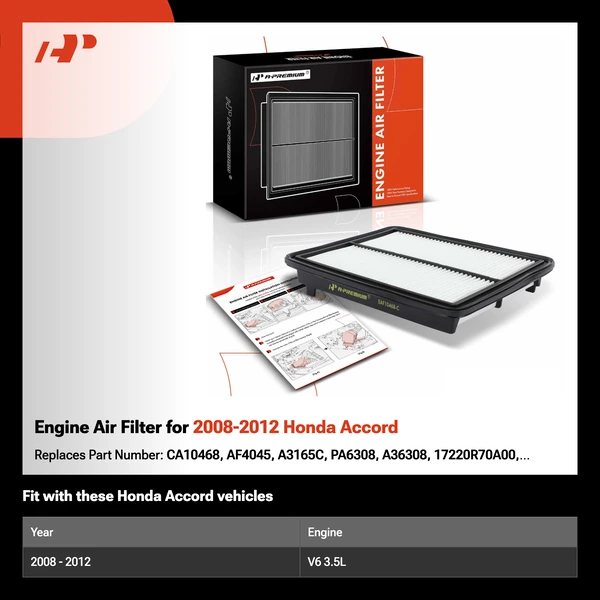 Engine Air Filter for 2008-2012 Honda Accord