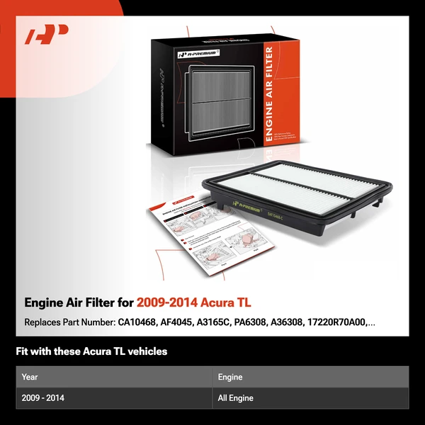 Engine Air Filter for 2009-2014 Acura TL