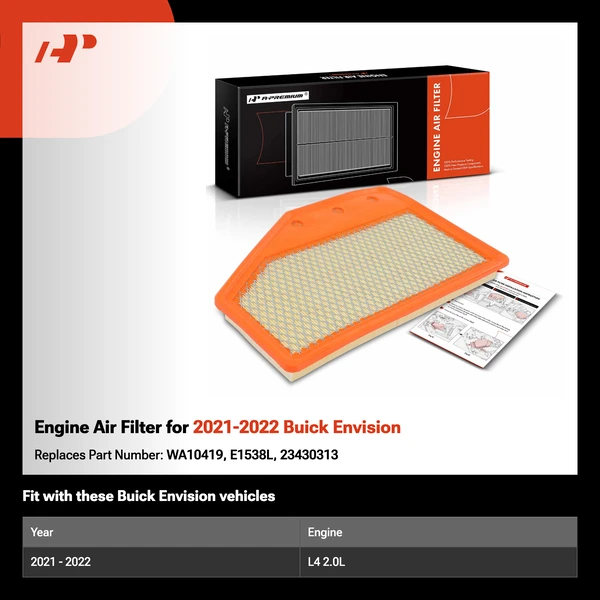 Engine Air Filter for 2021-2022 Buick Envision