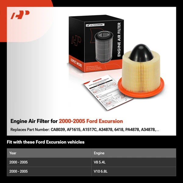 Engine Air Filter for 2000-2005 Ford Excursion