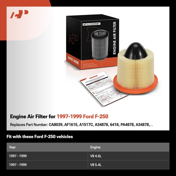 Engine Air Filter for 1997-1999 Ford F-250