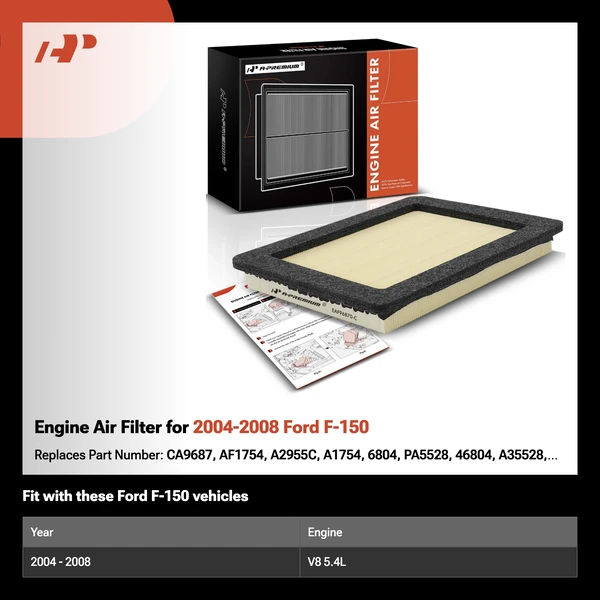 Engine Air Filter for 2004-2008 Ford F-150