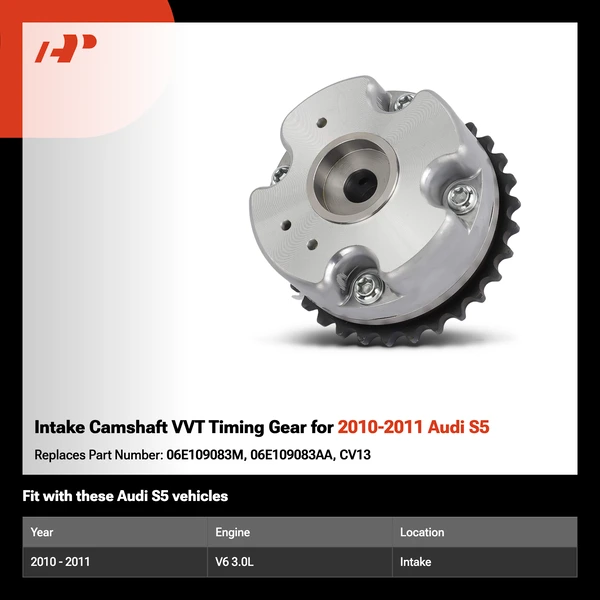Intake Camshaft VVT Timing Gear for 2010-2011 Audi S5