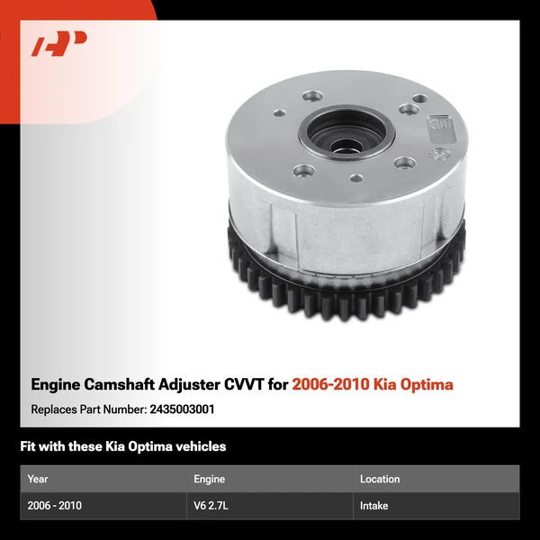 Engine Camshaft Adjuster CVVT for 2006-2010 Kia Optima