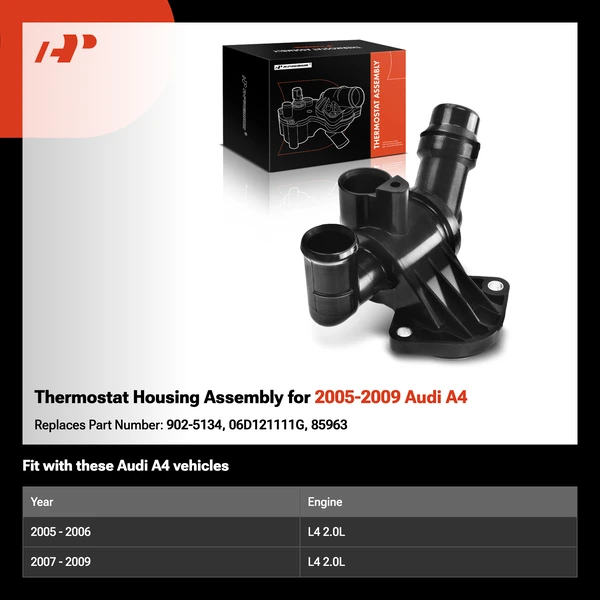 Thermostat Housing Assembly for 2005-2009 Audi A4