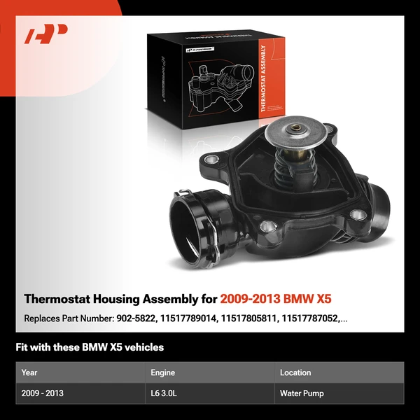 Thermostat Housing Assembly for 2009-2013 BMW X5