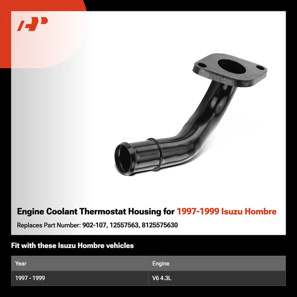 Engine Coolant Thermostat Housing for 1997-1999 Isuzu Hombre