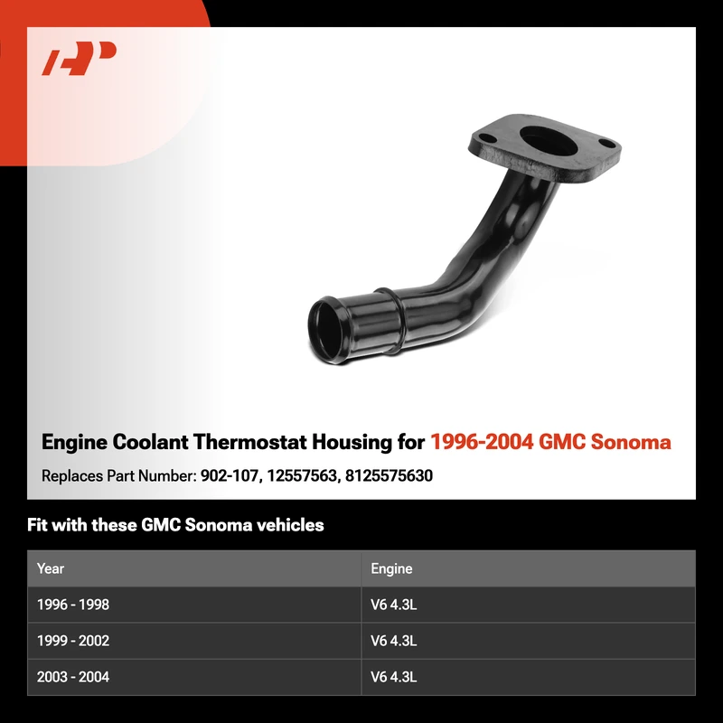 Engine Coolant Thermostat Housing for 1996-2004 GMC Sonoma