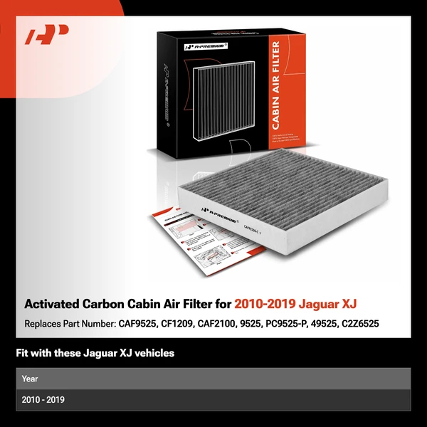 Activated Carbon Cabin Air Filter for 2010-2019 Jaguar XJ