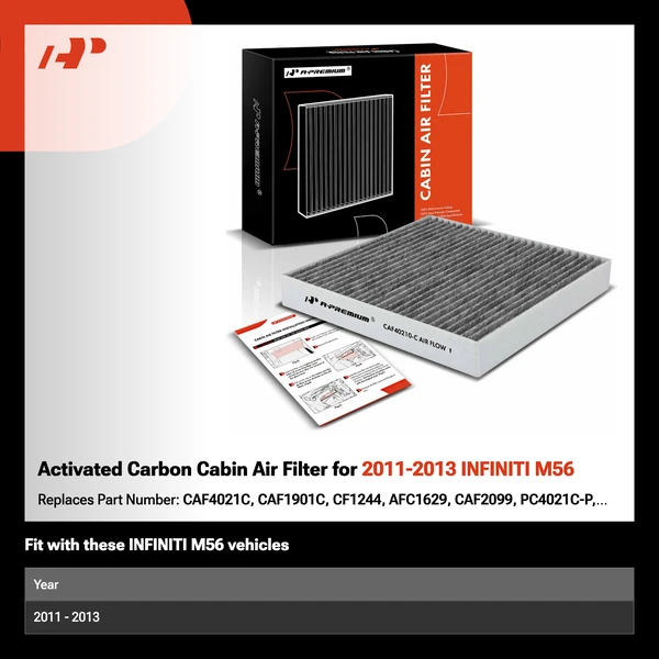 Activated Carbon Cabin Air Filter for 2011-2013 INFINITI M56