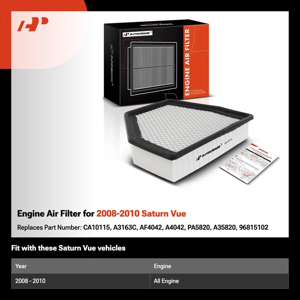 Engine Air Filter for 2008-2010 Saturn Vue