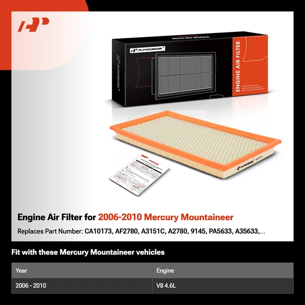 Engine Air Filter for 2006-2010 Mercury Mountaineer