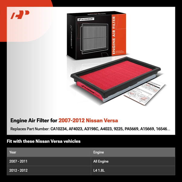 Engine Air Filter for 2007-2012 Nissan Versa