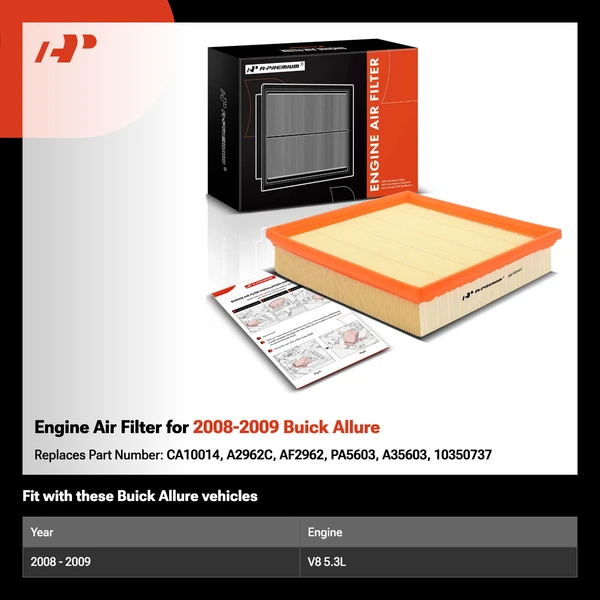 Engine Air Filter for 2008-2009 Buick Allure