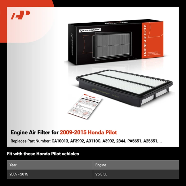 Engine Air Filter for 2009-2015 Honda Pilot
