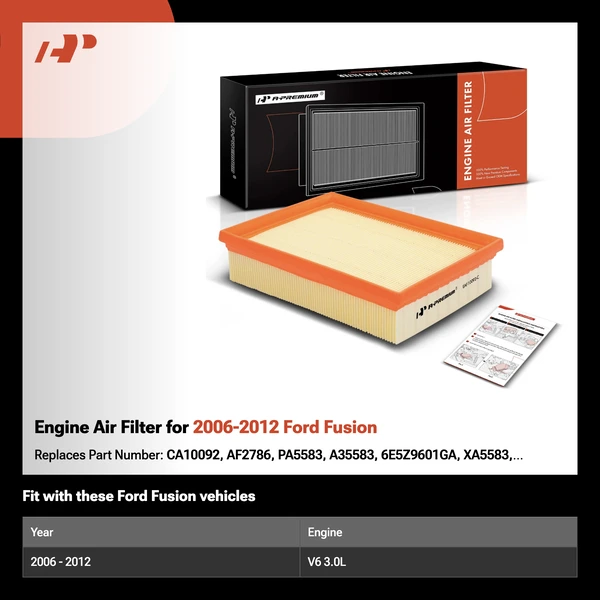Engine Air Filter for 2006-2012 Ford Fusion
