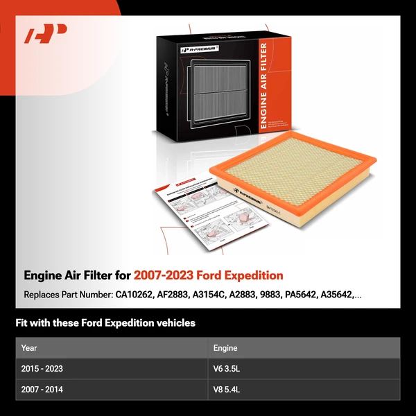 Engine Air Filter for 2007-2023 Ford Expedition