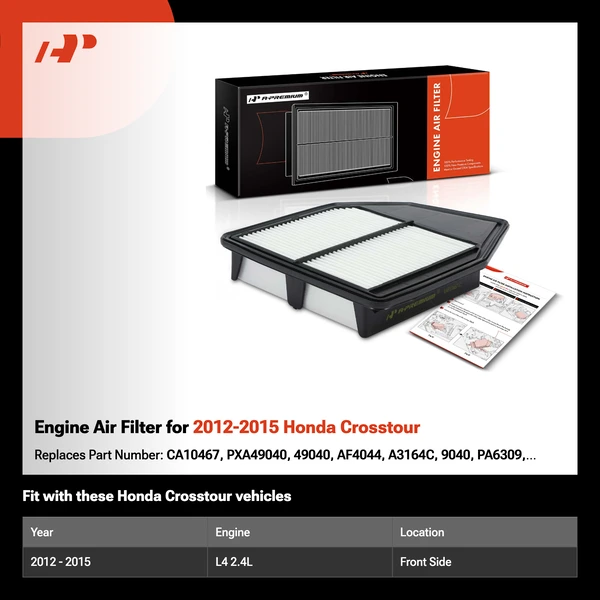 Engine Air Filter for 2012-2015 Honda Crosstour