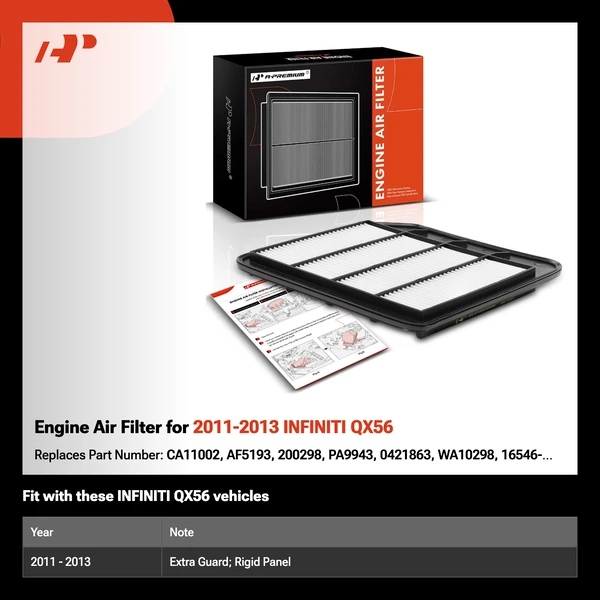 Engine Air Filter for 2011-2013 INFINITI QX56