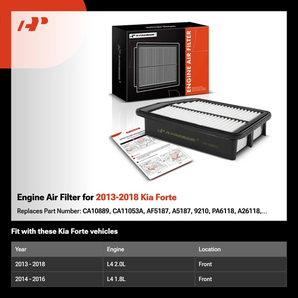 Engine Air Filter for 2013-2018 Kia Forte