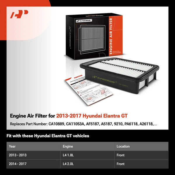 Engine Air Filter for 2013-2017 Hyundai Elantra GT