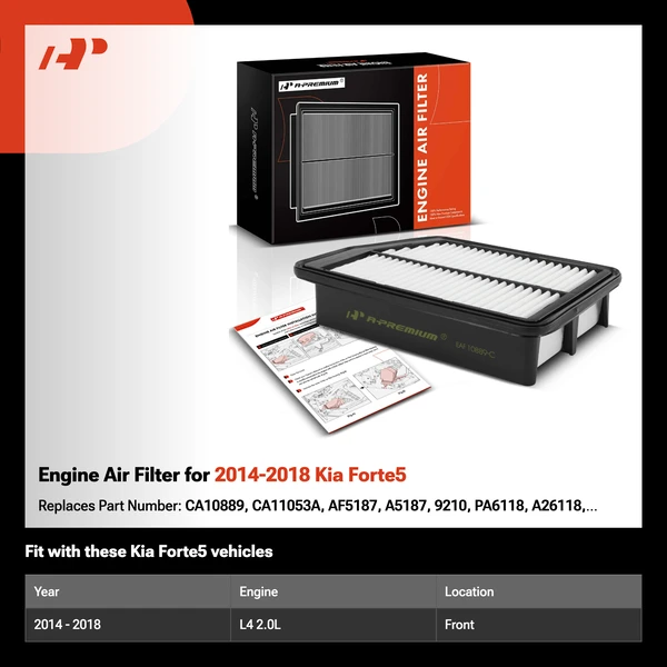Engine Air Filter for 2014-2018 Kia Forte5