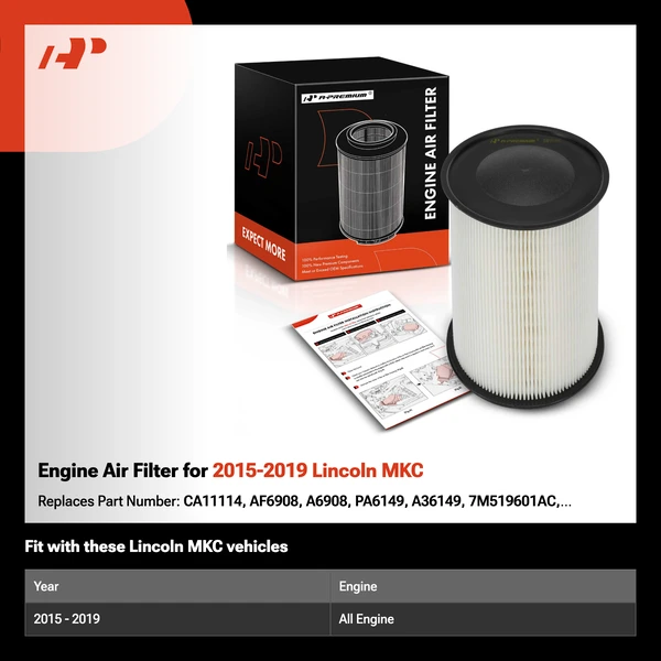 Engine Air Filter for 2015-2019 Lincoln MKC