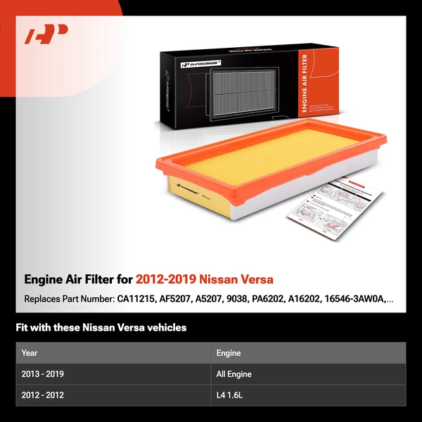 Engine Air Filter for 2012-2019 Nissan Versa