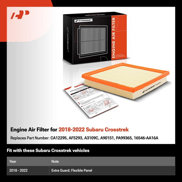 Engine Air Filter for 2018-2022 Subaru Crosstrek