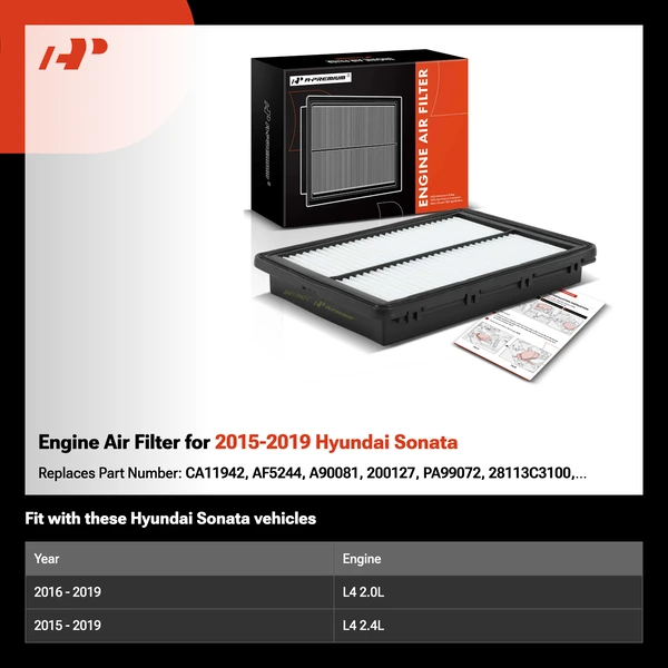Engine Air Filter for 2015-2019 Hyundai Sonata