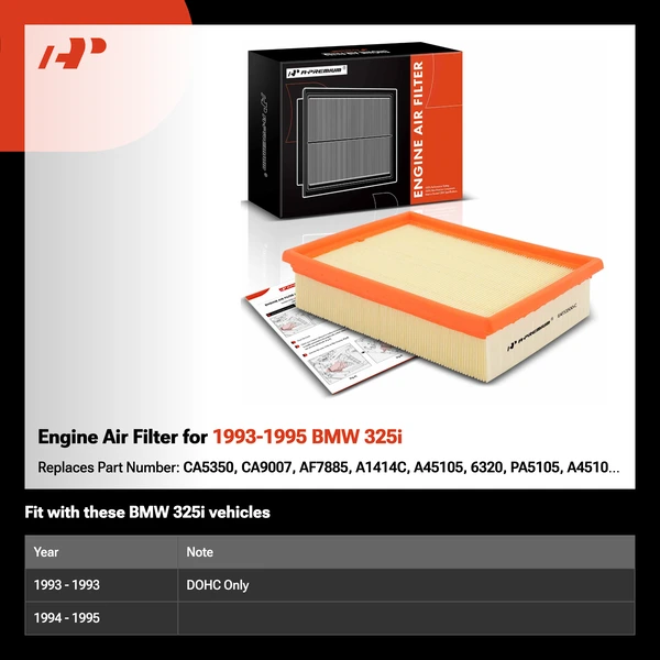 Engine Air Filter for 1993-1995 BMW 325i