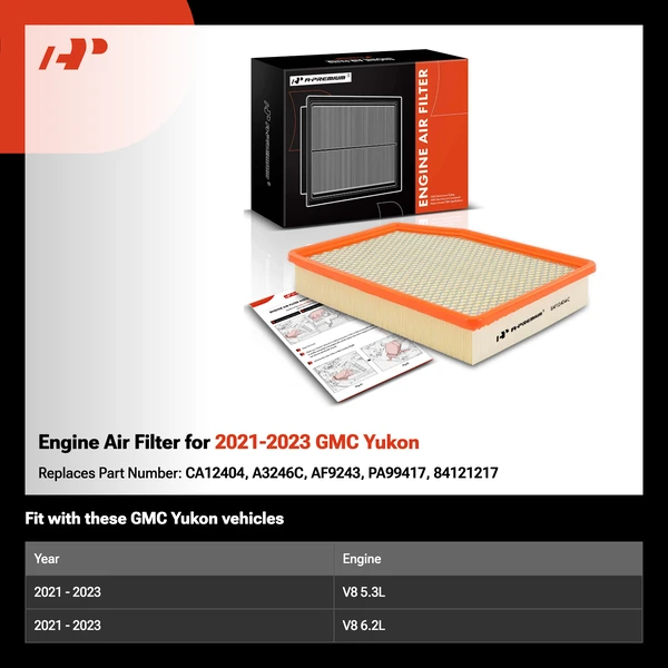 Engine Air Filter for 2021-2023 GMC Yukon