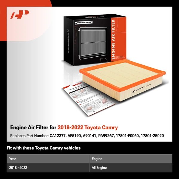 Engine Air Filter for 2018-2022 Toyota Camry
