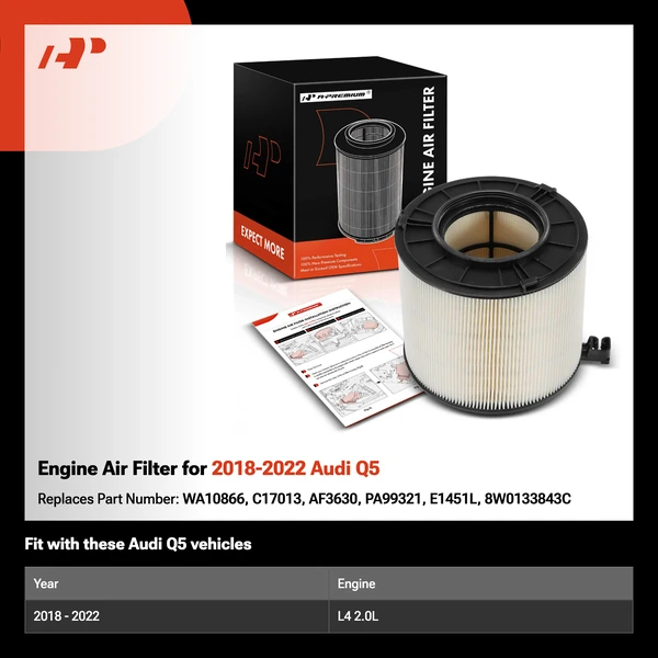 Engine Air Filter for 2018-2022 Audi Q5