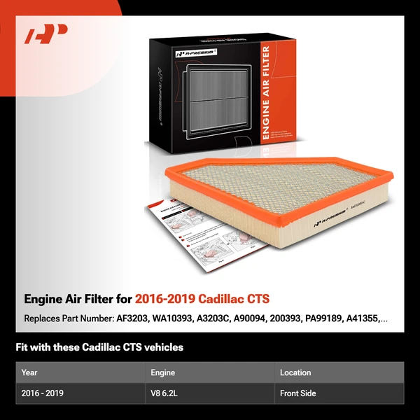 Engine Air Filter for 2016-2019 Cadillac CTS