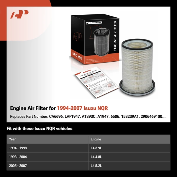 Engine Air Filter for 1994-2007 Isuzu NQR