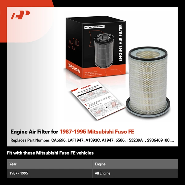 Engine Air Filter for 1987-1995 Mitsubishi Fuso FE