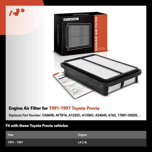Engine Air Filter for 1991-1997 Toyota Previa