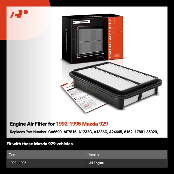 Engine Air Filter for 1992-1995 Mazda 929