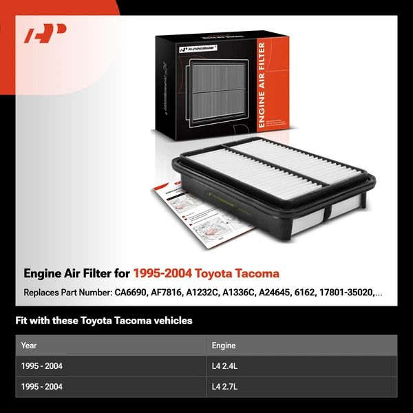 Engine Air Filter for 1995-2004 Toyota Tacoma