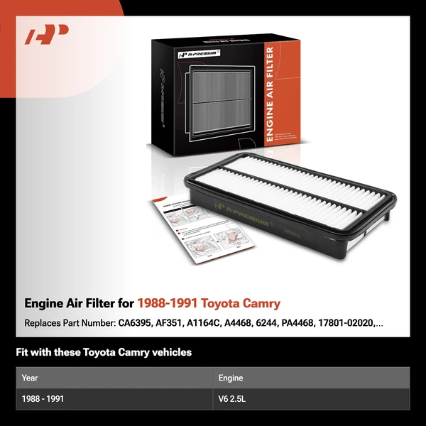 Engine Air Filter for 1988-1991 Toyota Camry