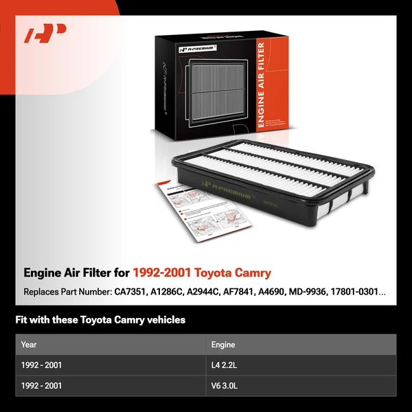 Engine Air Filter for 1992-2001 Toyota Camry